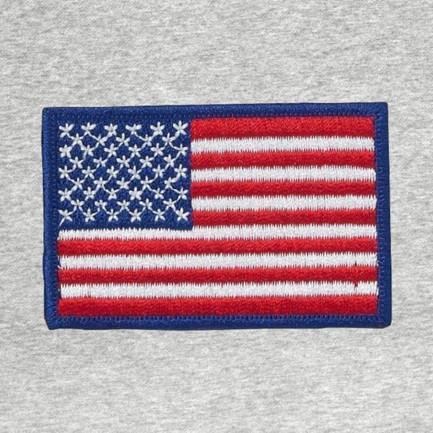 Embroidery American Flag Sticker by anacarminda